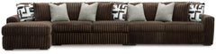Midnight-Madness 3-Piece Sectional with Chaise