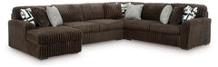 Midnight-Madness 4-Piece Sectional with Chaise