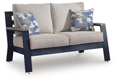 East Beach - Loveseat With Cushion - Blue