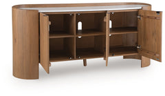 Fitzroy - Accent Cabinet - Brown / White