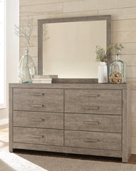 Culverbach Queen Panel Bed with Dresser and Mirror, Chest and 2 Nightstands