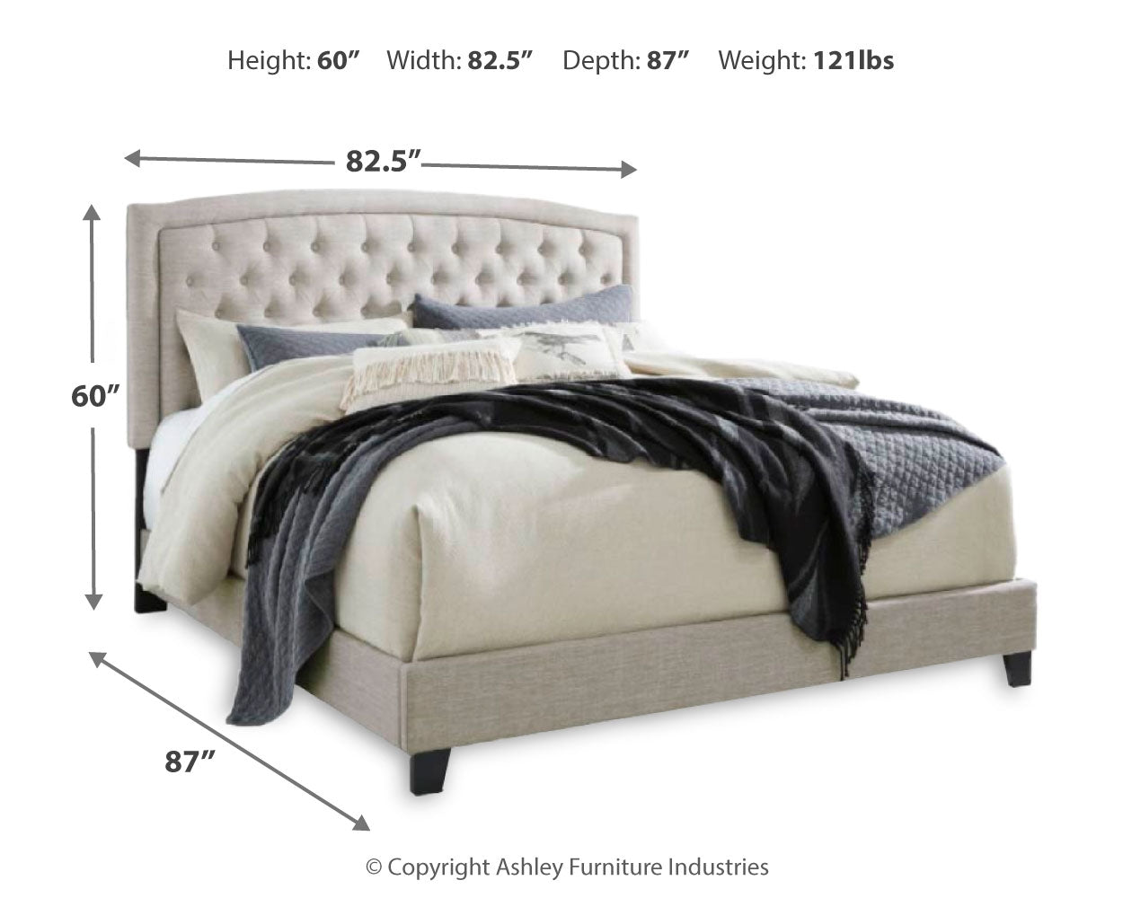 Ashley Jerary King Upholstered Bed