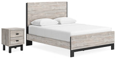 Vessalli Queen Panel Bed and Nightstand