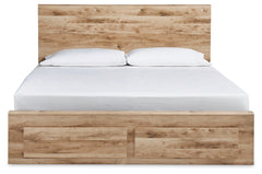Hyanna King Panel Storage Bed, Dresser and Mirror