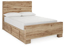 Hyanna Full Panel Bed with 1 Side Storage
