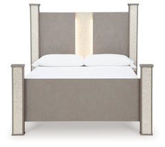 Surancha Queen Poster Bed, Dresser, Mirror and Chest