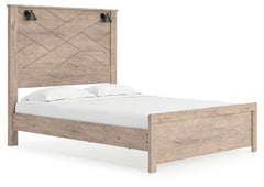 Senniberg Queen Panel Bed, Dresser, Mirror, and Nightstand