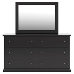 Maribel Queen Panel Bed, Dresser, Mirror, Chest and Nightstand