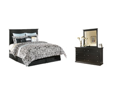 Maribel Queen/Full Panel Headboard, Dresser and Mirror