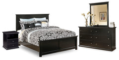 Maribel King Panel Bed, Dresser, Mirror and Nightstand