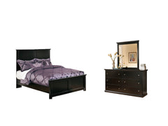 Maribel Full Panel Bed, Dresser and Mirror