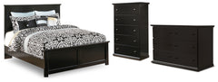 Maribel Queen Panel Bed, Dresser, Chest and Nightstand