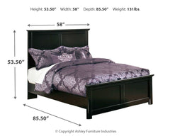 Maribel Full Panel Bed with Dresser