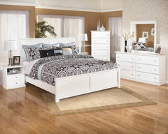 Bostwick Shoals King Panel Bed, Dresser, Mirror, Chest and 2 Nightstands