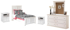 Bostwick Shoals Twin Panel Bed, Dresser and Mirror
