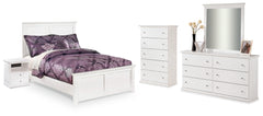Bostwick Shoals Full Panel Bed, Dresser, Mirror, Chest, and Nightstand