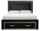 Kaydell Queen Upholstered Panel Bed with Storage
