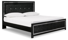 Kaydell King Upholstered Panel Bed and 2 Nightstands