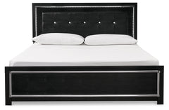 Kaydell King Upholstered Panel Bed , Dresser, Mirror, Chest and 2 Nightstands