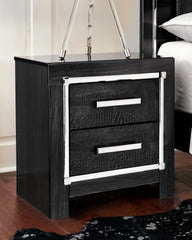 Kaydell Queen Upholstered Panel Storage Bed, Dresser, Mirror and 2 Nightstands
