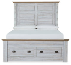 Haven Bay Queen Panel Storage Bed, Dresser, Mirror, Chest and Nightstand