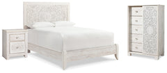 Paxberry Queen Panel Bed, Chest and Nightstand