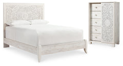 Paxberry Queen Panel Bed and Chest