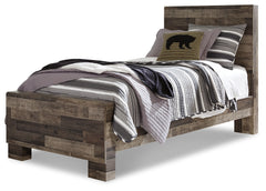 Derekson Twin Panel Bed, Dresser and Nightstand