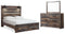 Drystan Queen Panel Storage Bed, Dresser and Mirror