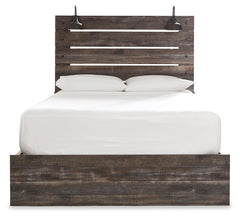 Drystan Queen Panel Bed with Storage, Chest and Nightstand