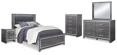 Lodanna Queen Panel Bed, Dresser, Mirror, Chest and Nightstand