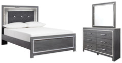 Lodanna Full Panel Bed, Dresser and Mirror