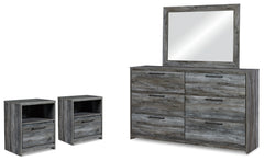 Baystorm Dresser, Mirror and 2 Nightstands