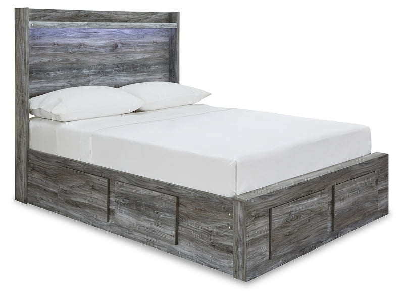 Baystorm Full Panel Bed with 4 Storage Drawers