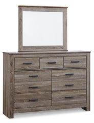 Zelen King Panel Bed, Dresser and Mirror
