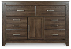 Juararo Queen Poster Bed, 2 Dressers, Mirror and 2 Nightstands