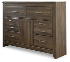 Juararo King Poster Bed, Dresser, Mirror, Chest and Nightstand