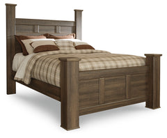 Juararo Queen Poster Bed and 2 Chests
