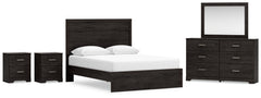 Belachime Queen Panel Bed, Dresser, Mirror and 2 Nightstands