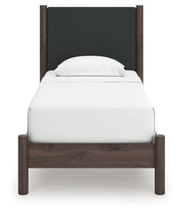 Pamytta Twin Upholstered Panel Platform Bed