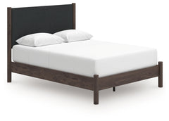 Pamytta Queen Upholstered Panel Platform Bed