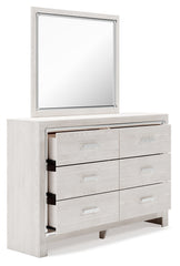 Altyra King Upholstered Storage Bed, Dresser, Mirror, Chest, and Nightstand
