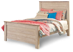 Willowton Full Panel Bed, Dresser and Mirror