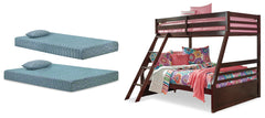 Halanton Twin over Full Bunk Bed, Twin Mattress, and Full Mattress
