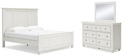Grantoni King Panel Bed, Dresser and Mirror