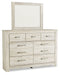 Bellaby King Panel Storage Bed, Dresser, Mirror and 2 Nightstands