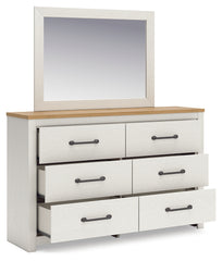Linnocreek Full Panel Headboard, Dresser and Mirror