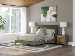 Chirason Full Upholstered Bed with Roll Slats