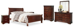 Alisdair King Sleigh Bed, Dresser, Mirror, Chest and 2 Nightstands