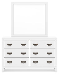 Binterglen Twin Panel Bed, Dresser and Mirror